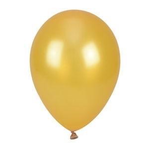 BALONY METALIZOWANE ZŁOTE 25CM 100SZT