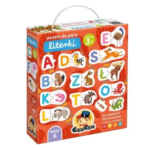 CZUCZU PUZZLE DO PARY LITERKI 3+