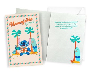 KARNET URODZINY STITCH