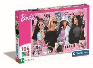PUZZLE 104 SUPER KOLOR BARBIE, CLEMENTONI