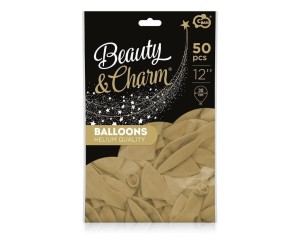 BALONY BEAUTY&CHARM PLATYNOWE 30CM 50SZT