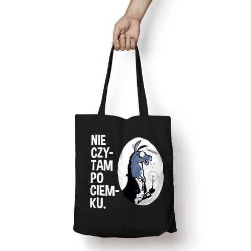 Torba bawełniana - Nie czytam po ciemku