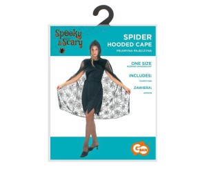 PELERYNA Z KAPTUREM DLA DOROSŁYCH PAJĘCZYNA R.UNIW