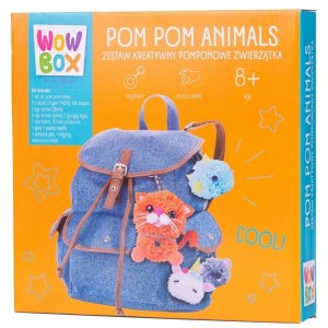 ZESTAW KREATYWNY POMPONY ZWIERZACZKI, TM TOYS