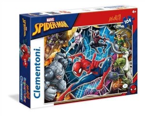 PUZZLE 104 MAXI SUPER KOLOR SPIDER-MAN, CLEMENTONI