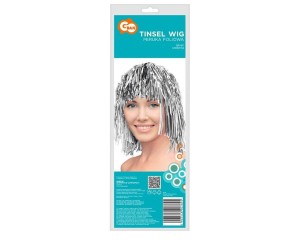 PERUKA FOLIOWA SREBRNA