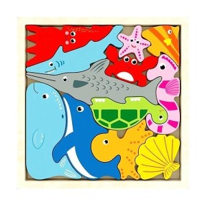 PUZZLE DREWNIANE ZWIERZĘTA, SWEDE