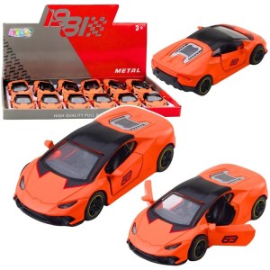 SAMOCHÓD SPORTOWY Z NAPĘDEM POMARAŃCZOWY 1:43