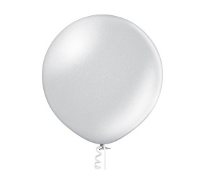 BALONY BEAUTY&CHARM METALIZOWANE SREBRNE 60CM 2SZT