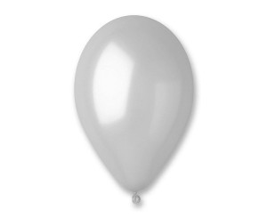 BALONY METAL SREBRNE 20CM 100SZT