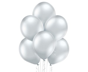 BALONY GLOSSY SILVER 50SZT