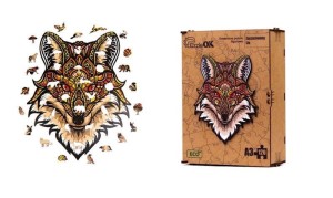 PUZZLE DREWNIANE EKO 120 ZACZAROWANY LIS A3