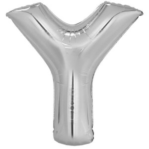 BALON FOLIOWY LITERA Y SREBRNA 76X86CM