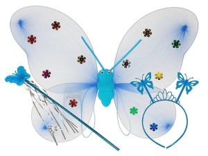 SKRZYDEŁKA MOTYLKA Z RÓŻDŻKĄ I OPASKĄ