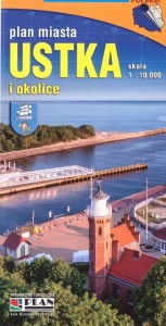 MAPA I PLAN MIASTA - USTKA, ROWY I OKOLICE