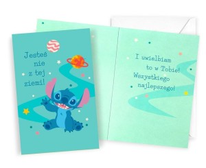 KARNET URODZINY STITCH