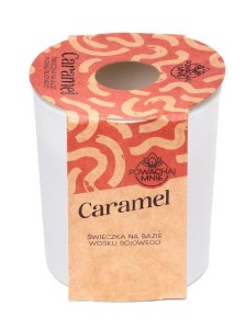 ŚWIECZKA SOJOWA POWĄCHAJ MNIE CARAMEL BIAŁA