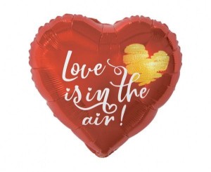 BALON FOLIOWY LOVE IS IN THE AIR 46CM