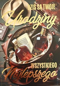 KARNET URODZINY MĘSKIE WHISKY