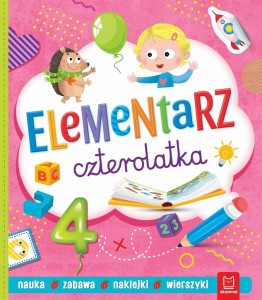ELEMENTARZ CZTEROLATKA. NAUKA. ZABAWA. NAKLEJKI