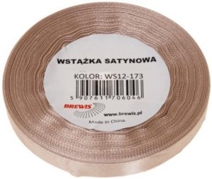 WSTĄŻKA SATYNOWA MIGDAŁOWA 38MM X 32M