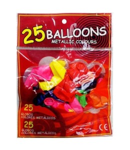 BALONY METALIC 25SZT
