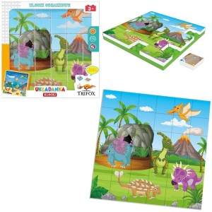 UKŁADANKA KLOCKI DINOZAURY 36EL, TRIFOX