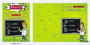 KARNET COMIC B6 + KOPERTA WZÓR NR 02 URODZINY