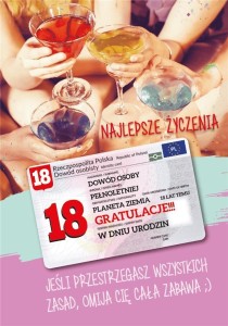 KARNET URODZINY OSIEMNASTKA GIFT-M