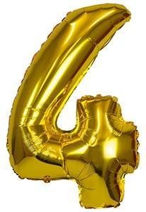 BALON FOLIOWY XXL 4 ZŁOTY 61CM