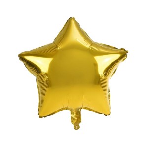 BALON FOLIOWY GWIAZDA ZŁOTY