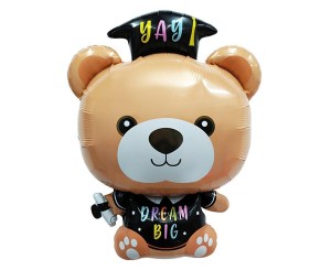 BALON FOLIOWY MIŚ ABSOLWENT 41X53CM