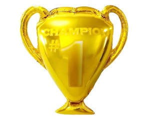 BALON FOLIOWY PUCHAR ZŁOTY 50X48CM