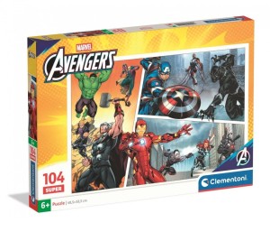 PUZZLE 104 THE AVENGERS, CLEMENTONI