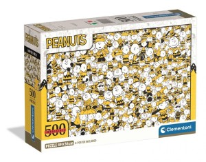 PUZZLE 500 IMPOSSIBLE PEANUTS, CLEMENTONI