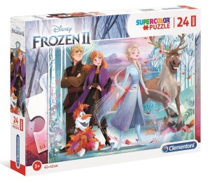 PUZZLE 24 MAXI SUPER KOLOR FROZEN 2, CLEMENTONI