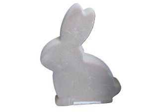 FIGURKA ZAJĄC POKRYTA MATERIAŁEM