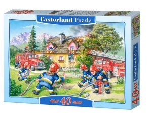 PUZZLE 40 MAXI - GASZENIE POŻARU CASTOR