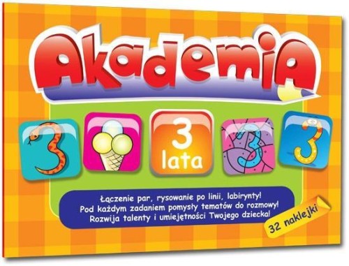 Akademia - 3 lata +32 naklejki Greg, Ewa Sajek