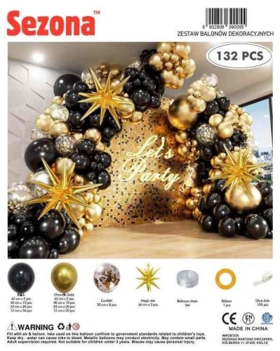 Balony 132szt