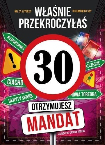 Karnet Urodziny 30