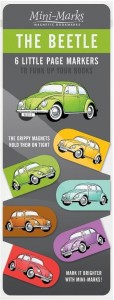 ZAKŁADKI MAGNETYCZNE AUTA - BEETLE VW GARBUS 6SZT