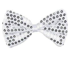 MUCHA W CEKINY SREBRNA