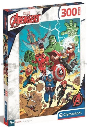 Puzzle 300 Super The Avengers, Clementoni