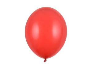 BALONY STRONG PASTEL POPPY RED 30CM 10SZT