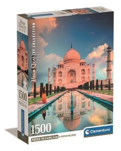 PUZZLE 1500 COMPACT TAJ MAHAL, CLEMENTONI