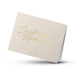 KARTKA SKŁADANA - Z NAJLEPSZYMI ŻYCZENIAMI