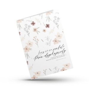 KARTKA SKŁADANA - LECZ CI CO ZAUFALI - KWIATY