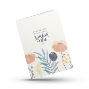 KARTKA SKŁADANA - POWIERZ PANU DROGĘ - KWIAT