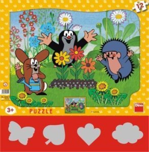PUZZLE 12 KRECIK OGRODNIK DINO, DINO TOYS